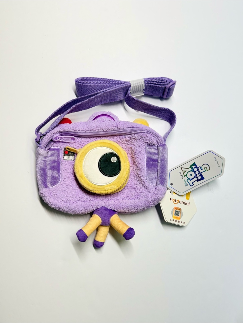 Potdemiel Disney Pixar Toy Story 5 Plush Bag Snappy Cutest Camera Crossbody NWT